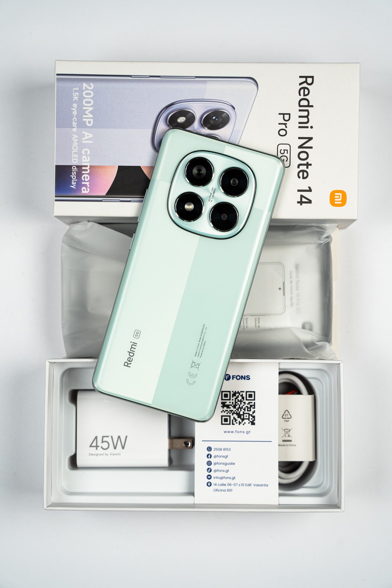 Fons+ Redmi Note 14 Pro 5G - 8GB RAM / 256GB (Verde) – FONS - Conecta ...