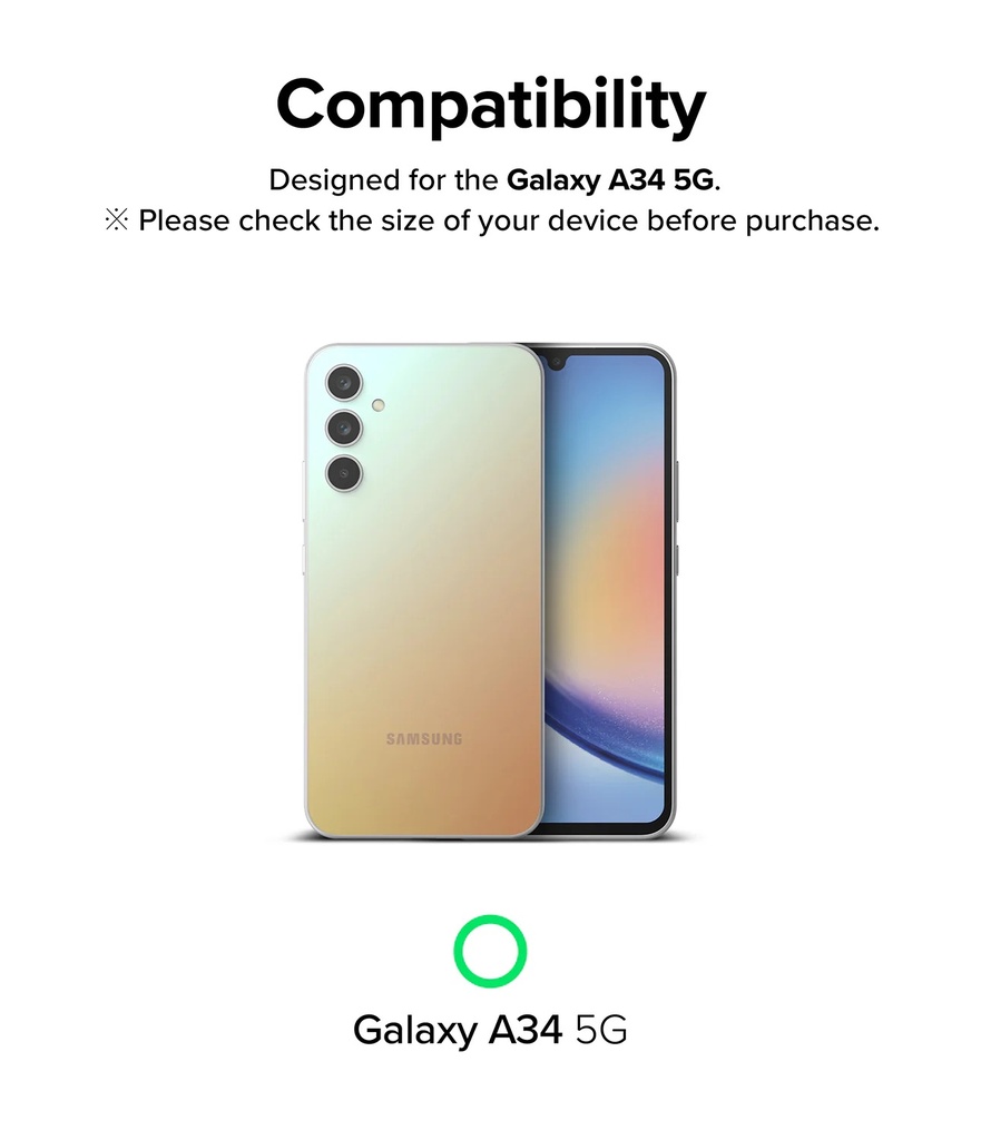 RINGKE Tempered Glass para Samsung Galaxy A34