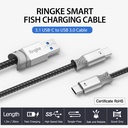 Ringke Smart Fish Charging Cable Tipo C