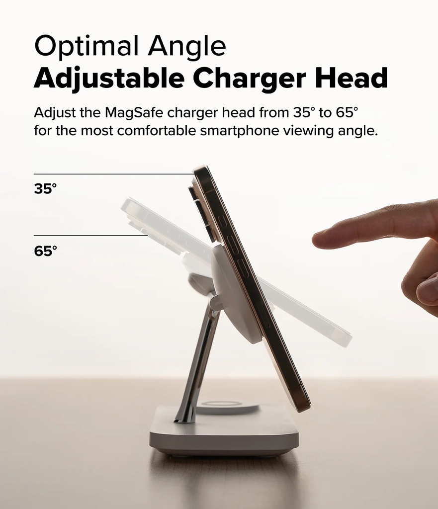 Ringke Qi2 3-in-1 Magnetic Wireless Charging Stand