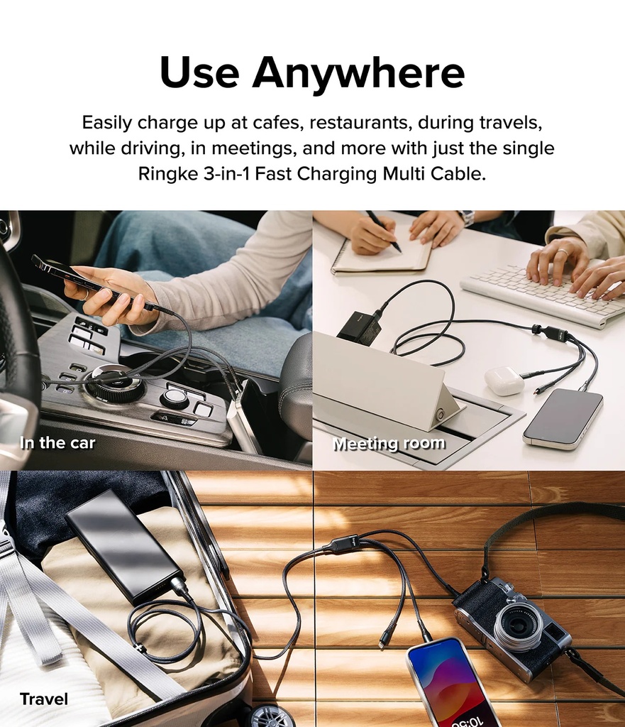 Ringke 3-in-1 Fast Charging Multi Cable