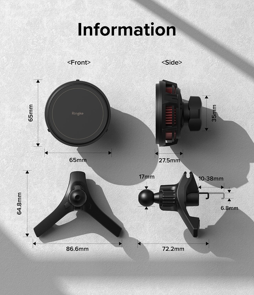 Ringke Qi2 Peltier Magnetic Car Charger Mount