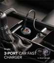 Ringke 3 Port Car Fast Charger