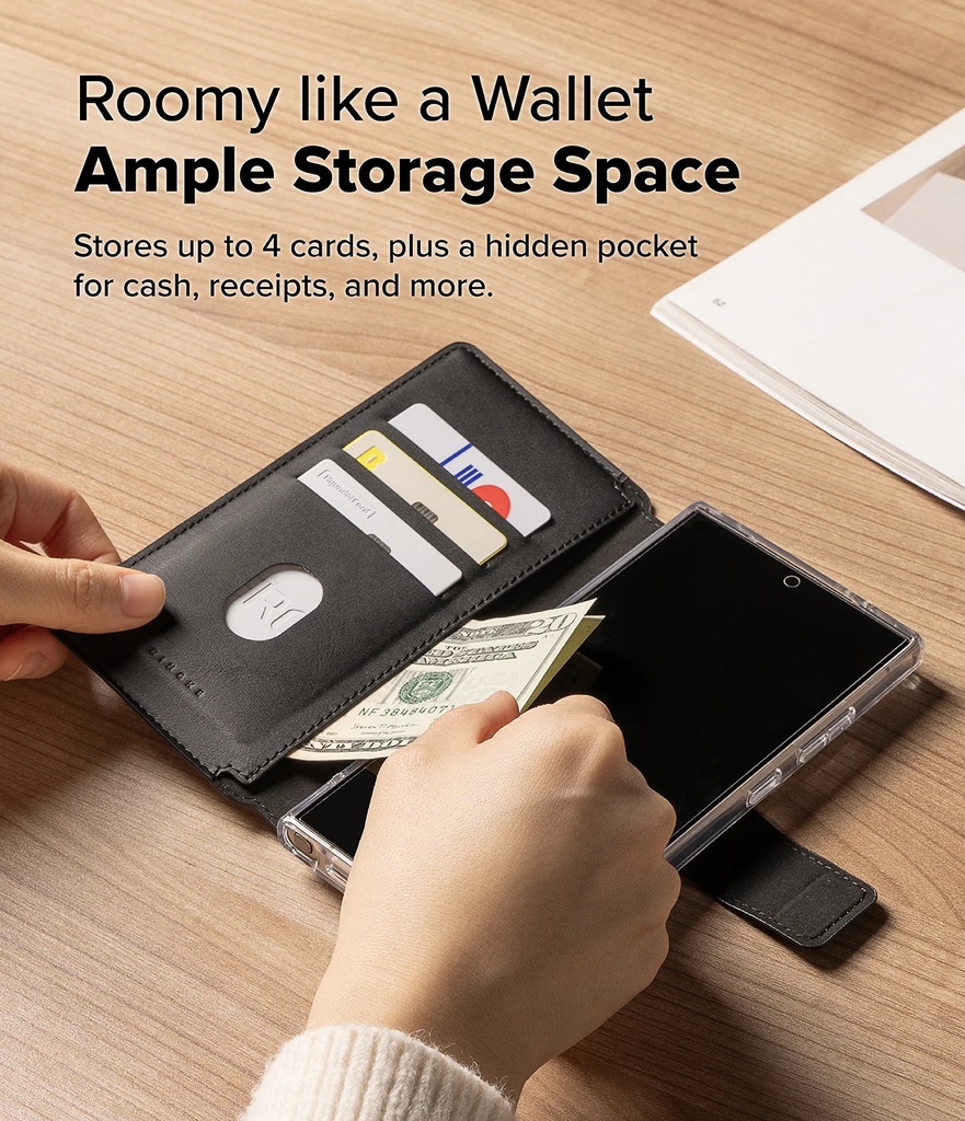 Samsung Galaxy S25 Ultra / S24 Ultra / S23 Ultra | Funda Ringke Folio Grip Wallet Magnetic