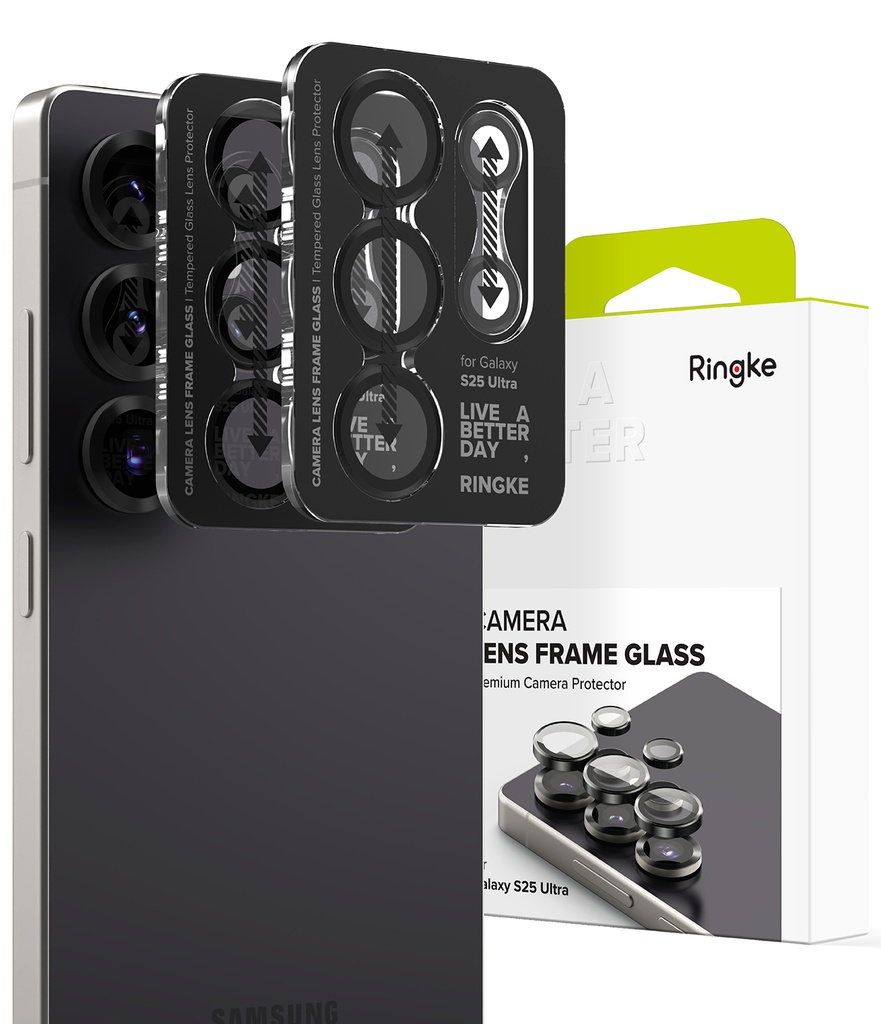 Samsung Galaxy S25 Ultra | Vidrio Templado Ringke Camera Lens Frame Glass (pack de 2)