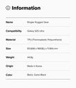 Samsung Galaxy S25 Ultra | Funda Ringke Rugged Gear