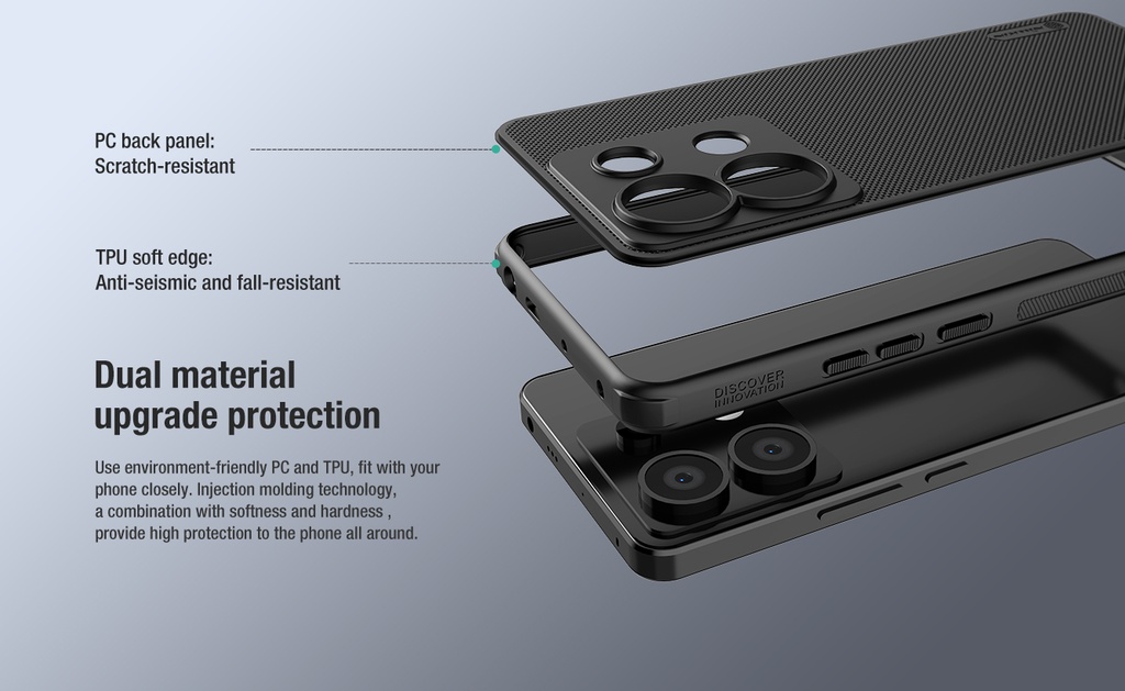 NILLKIN Super Frosted Shield Pro para Xiaomi Redmi Note 13 Pro 5G / POCO X6 5G