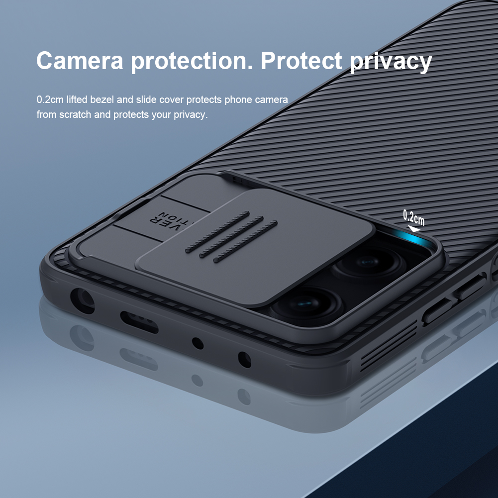 NILLKIN CamShield Pro Azul para Redmi Note 12 Pro Plus