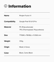 Google Pixel 10 / 10 Pro | Funda Ringke Fusion X