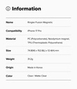 Apple iPhone 17 Pro | Funda Ringke Fusion Magnetic