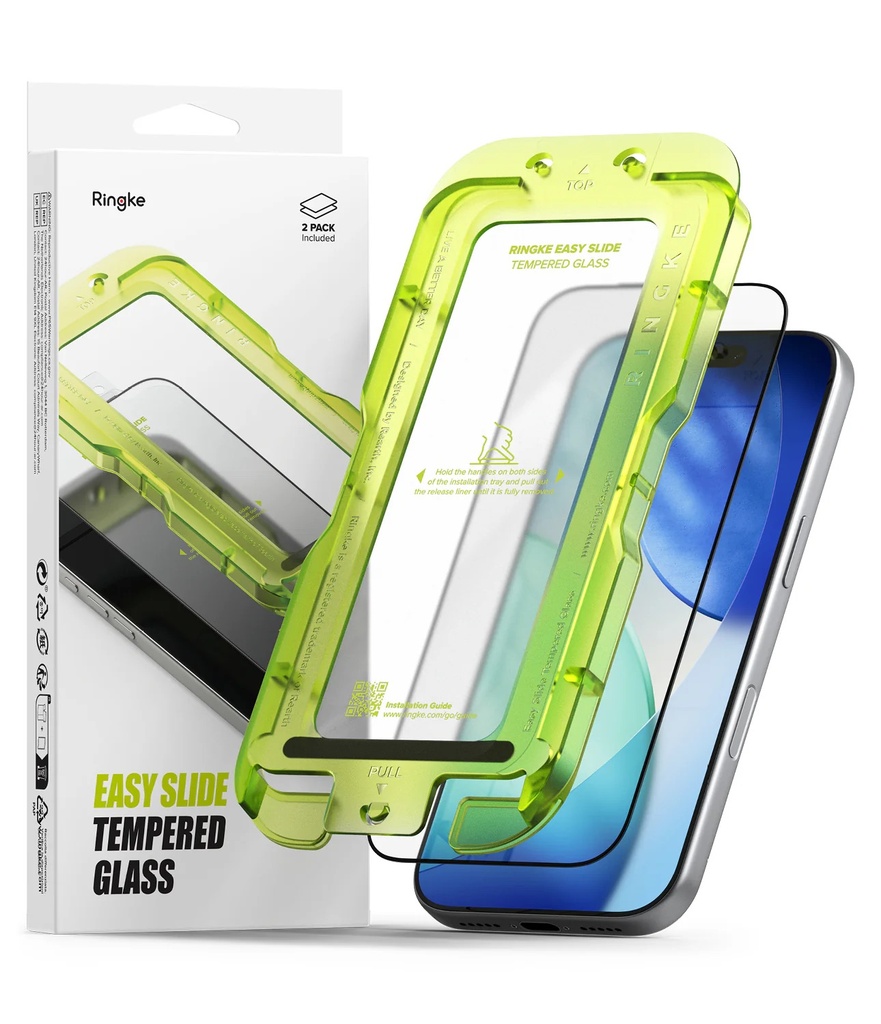 Apple iPhone 17 Pro Max | Vidrio Templado Ringke Easy Slide (pack de 2)