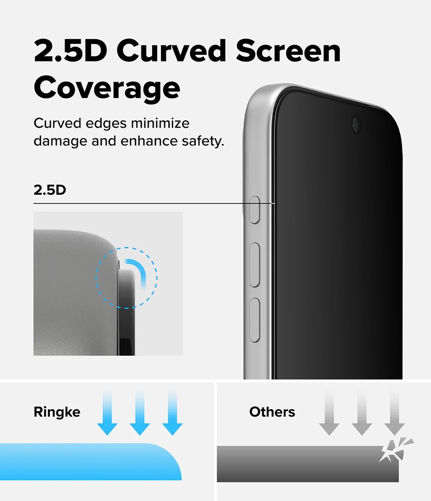 Apple iPhone 17 Pro Max | Vidrio Templado Ringke Easy Slide Privacy (pack de 2)