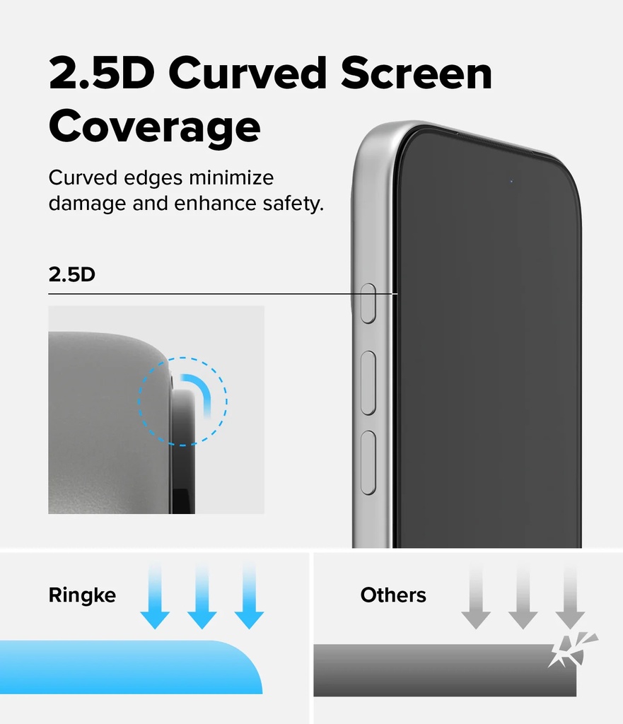 Apple iPhone 17 Pro | Vidrio Templado Ringke Easy Slide (pack de 2)