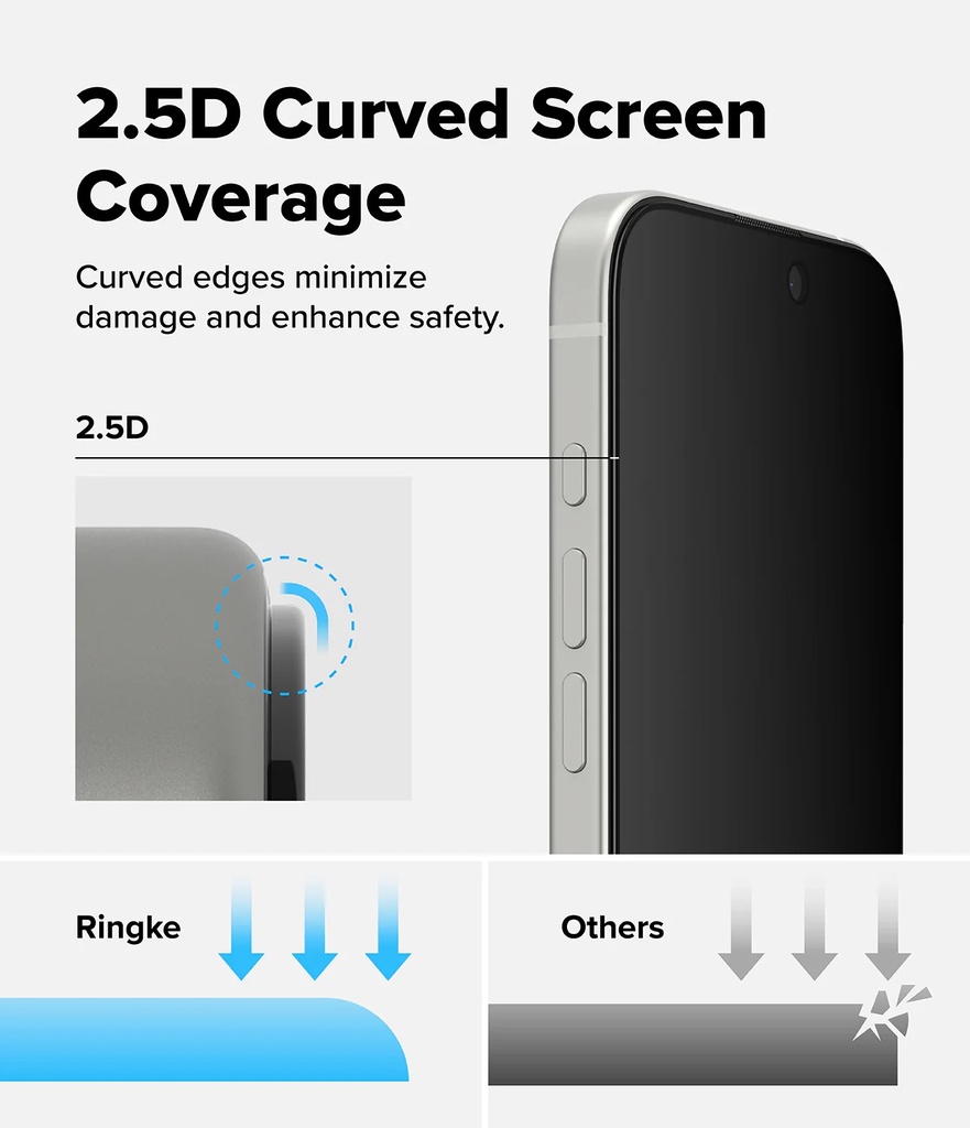 Apple iPhone 17 | Vidrio Templado Ringke Easy Slide Privacy (pack de 2)
