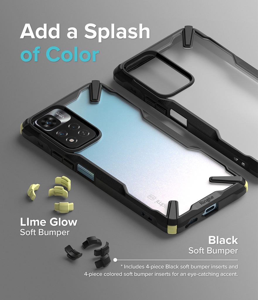 RINGKE Fusion X+ Negro para Redmi Note 11 Pro Plus (Estuche)