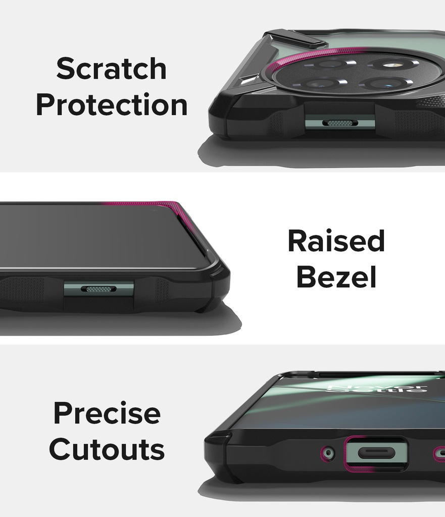 RINGKE Fusion X Negro para OnePlus 11 5G