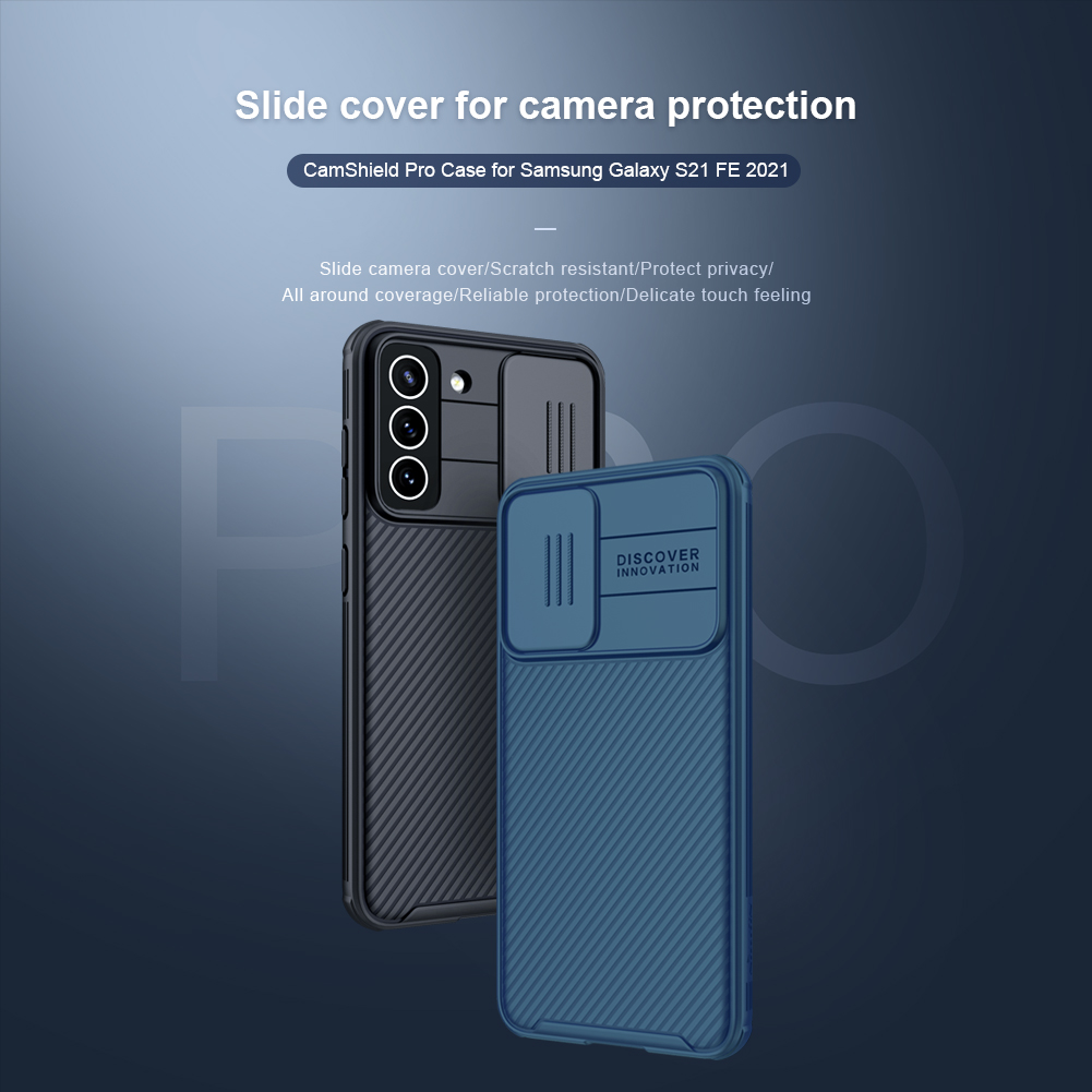 NILLKIN CamShield Pro Azul para Samsung Galaxy S21 FE 5G