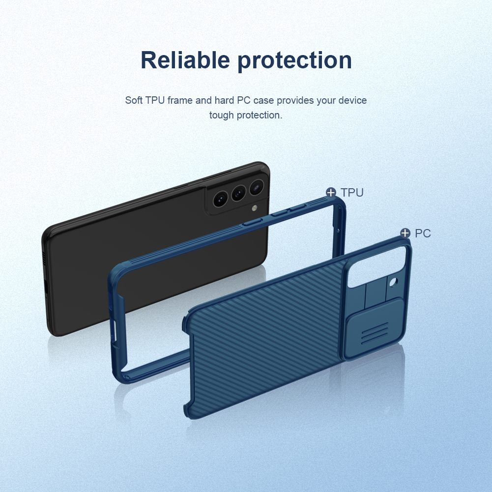 NILLKIN CamShield Pro Azul para Samsung Galaxy S21 FE 5G