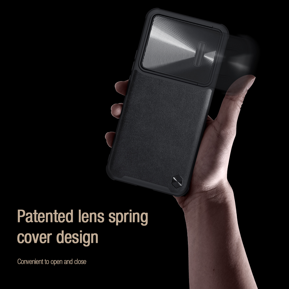 NILLKIN CamShield Leather S Negro para Xiaomi 12T Pro