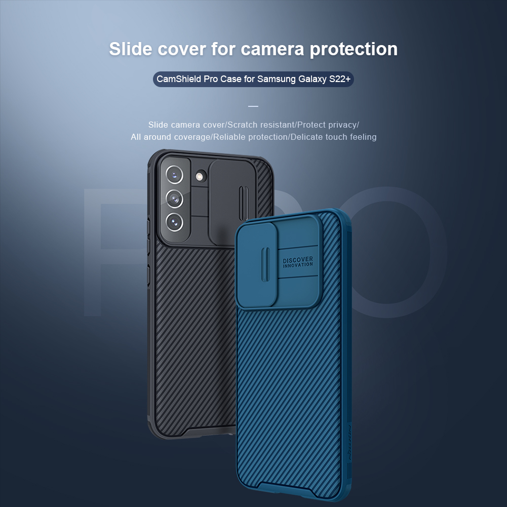 NILLKIN CamShield Pro Azul para Samsung Galaxy S22 Plus