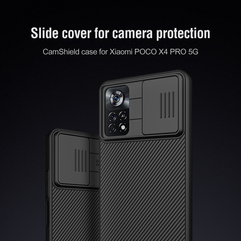 NILLKIN CamShield Azul para POCO X4 Pro