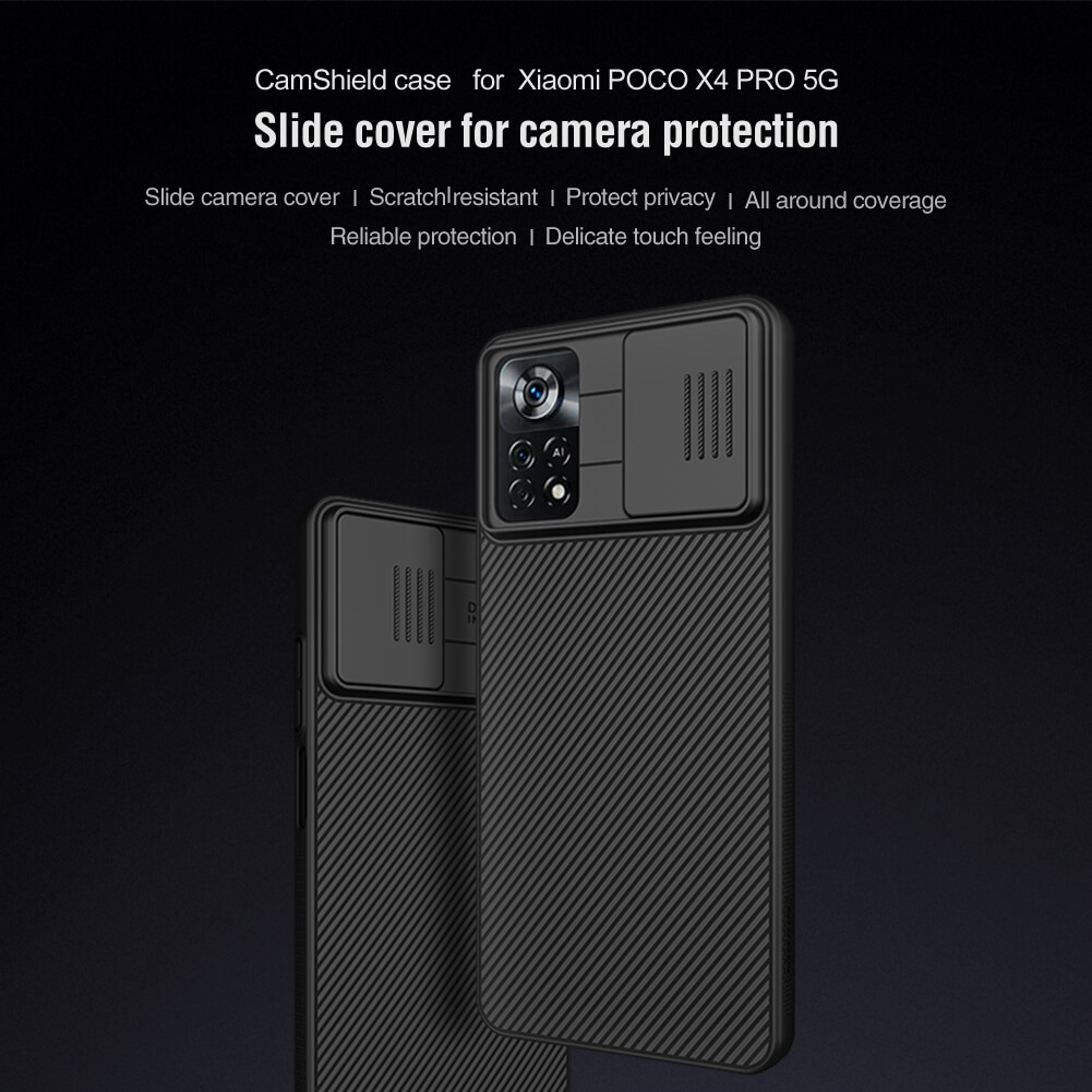 NILLKIN CamShield Azul para POCO X4 Pro