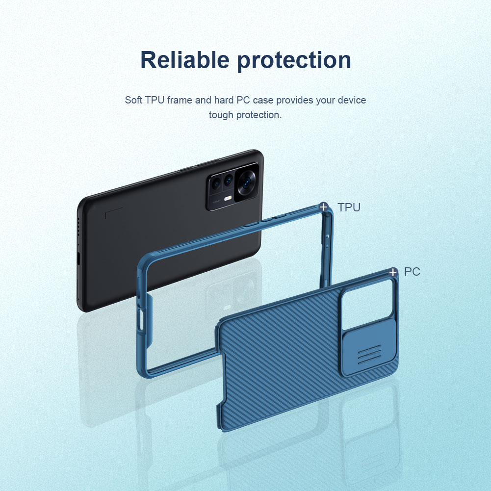NILLKIN CamShield Pro Azul para Xiaomi 12T