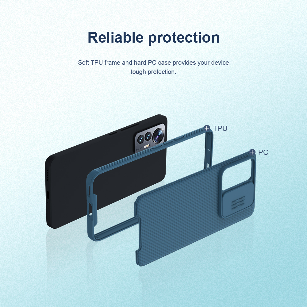 NILLKIN CamShield Pro Azul para Xiaomi 12 Lite