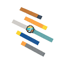 Kieslect - Pulsera imantada 22mm color Mixto