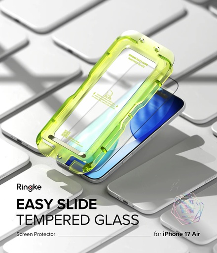 [RE-ESVT-AI17A] Apple iPhone 17 Air | Ringke Easy Slide Vidrio Templado (pack de 2)